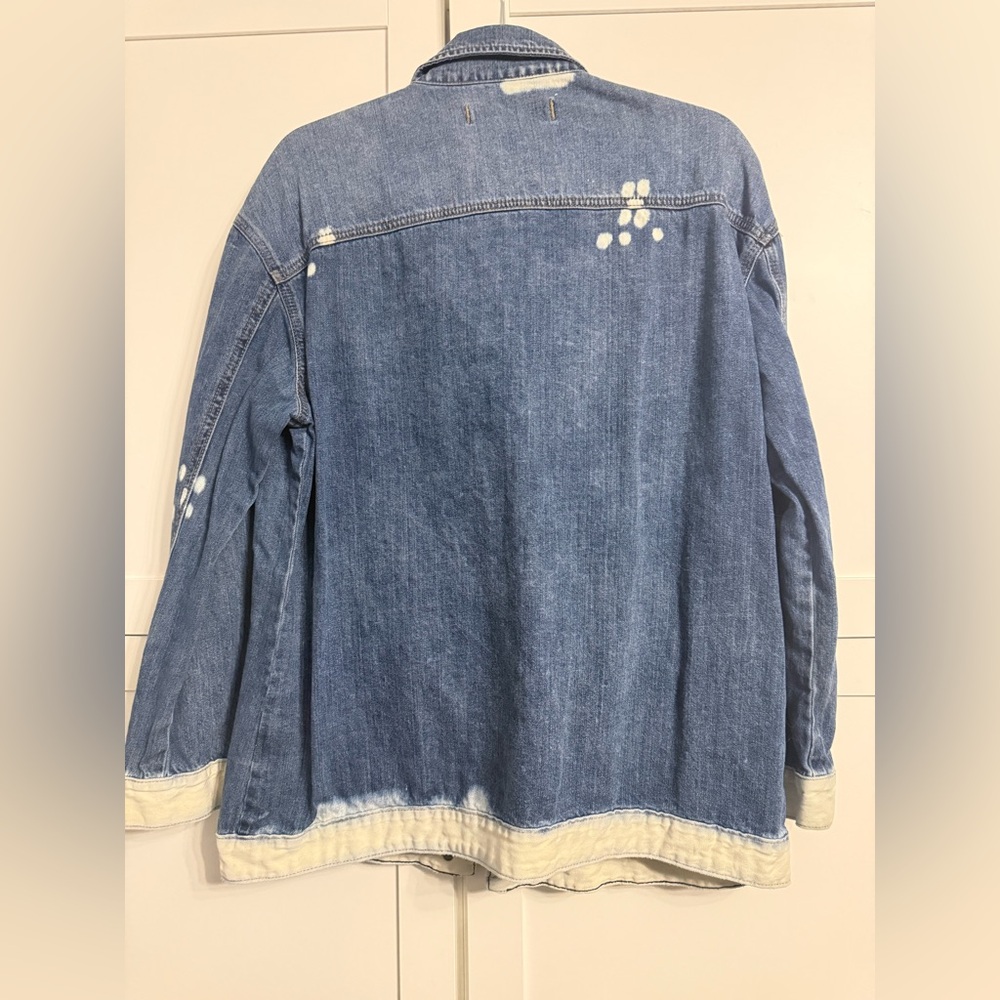 Express Distressed Denim Jacket - Picture 4 of 5